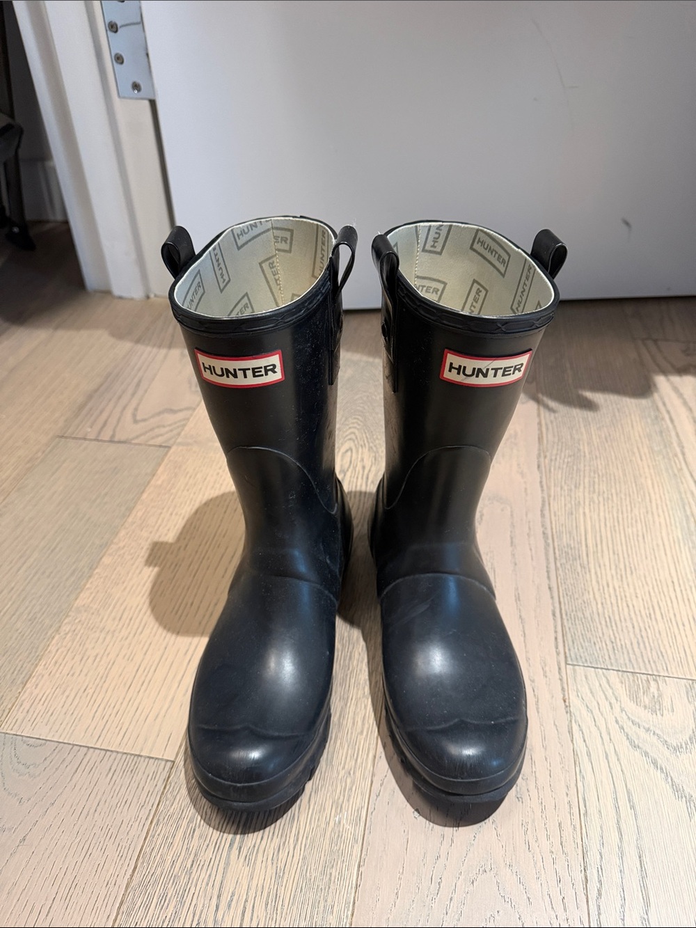 Hunter Kids Black Waterproof Rain Boots